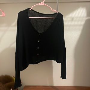 Black thin & light sweater/cardigan